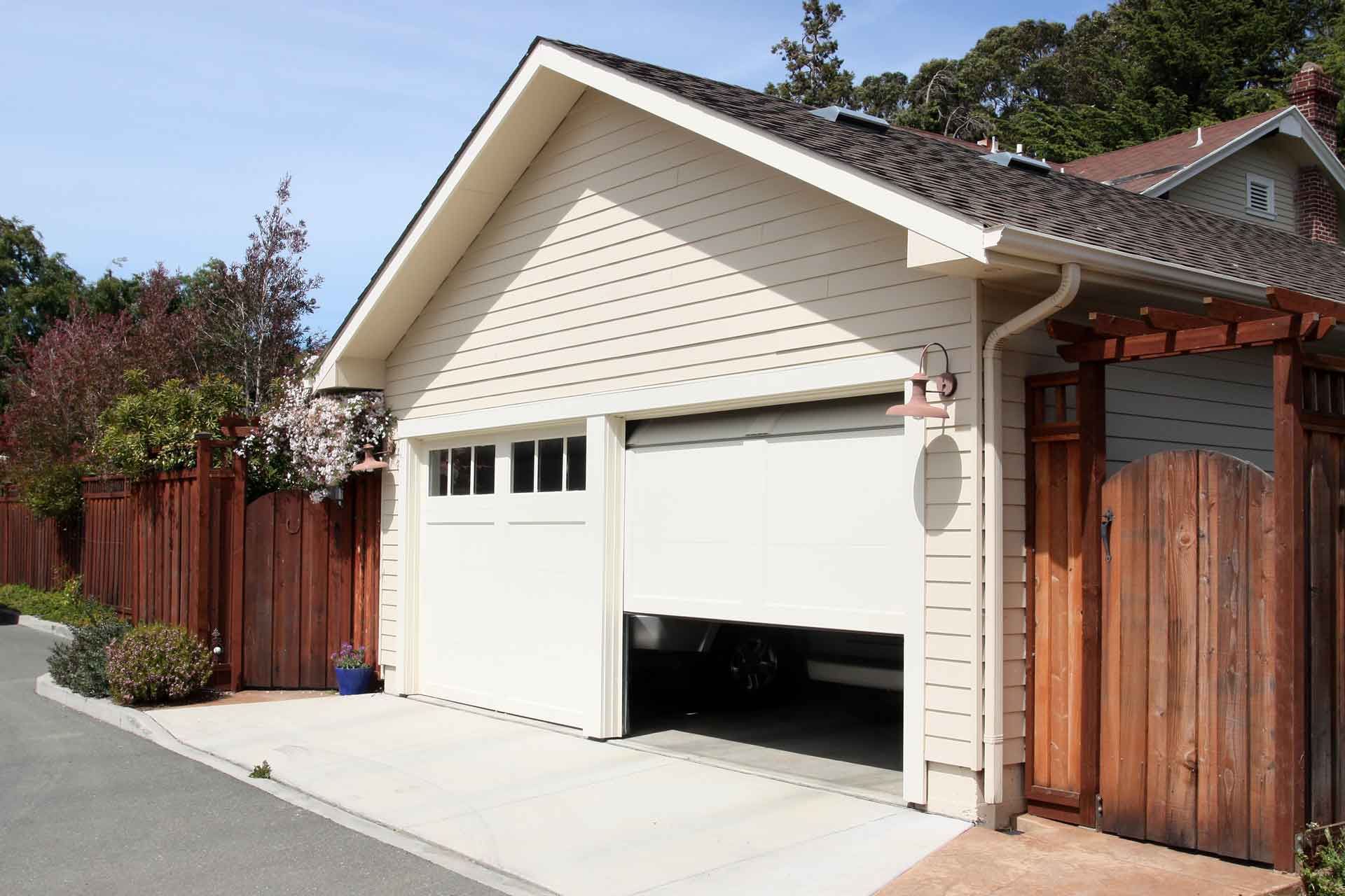 Open garage